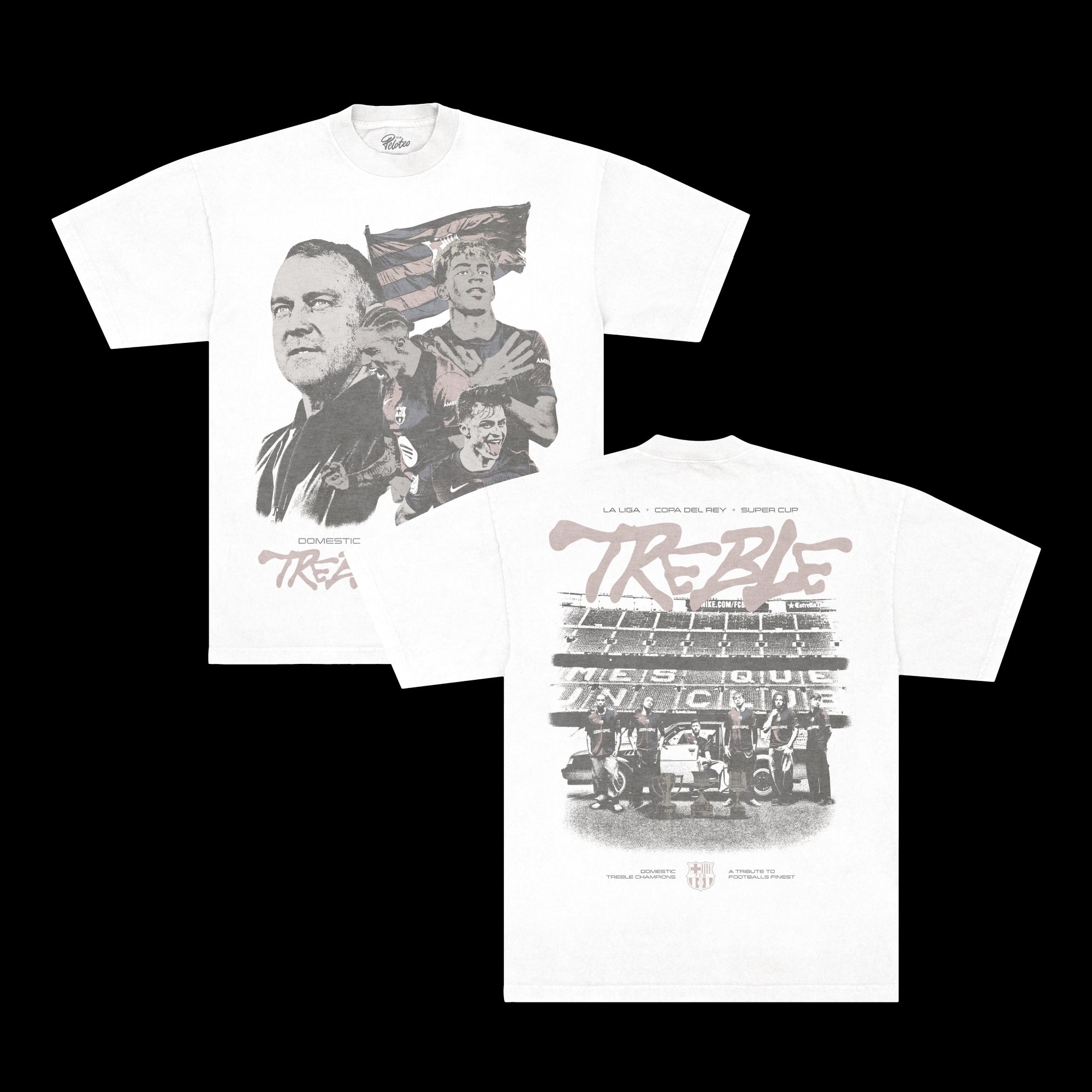 Barcelona Treble Champs Tee